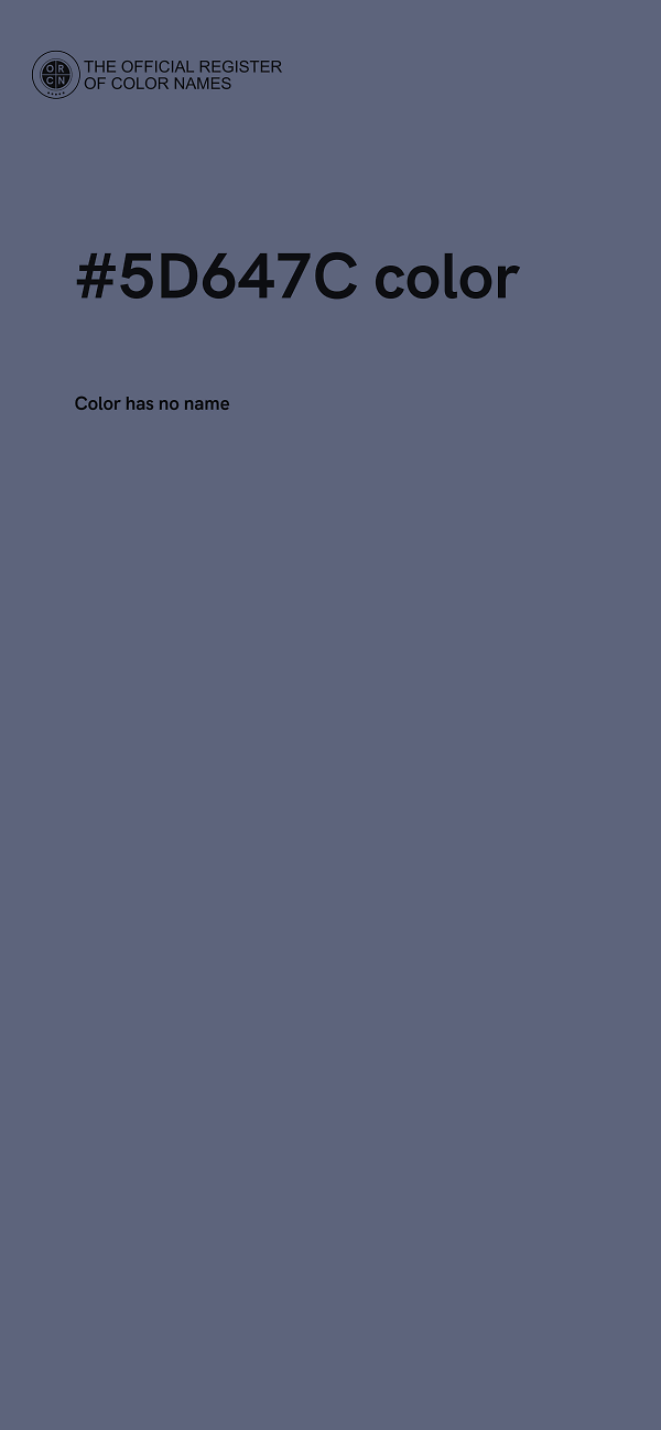 #5D647C color image