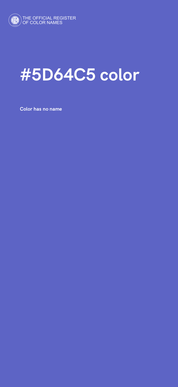 #5D64C5 color image