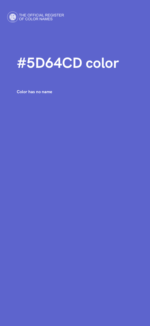 #5D64CD color image
