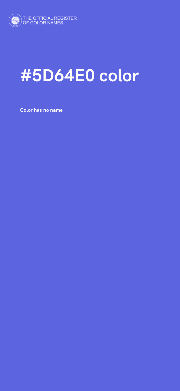 #5D64E0 color image