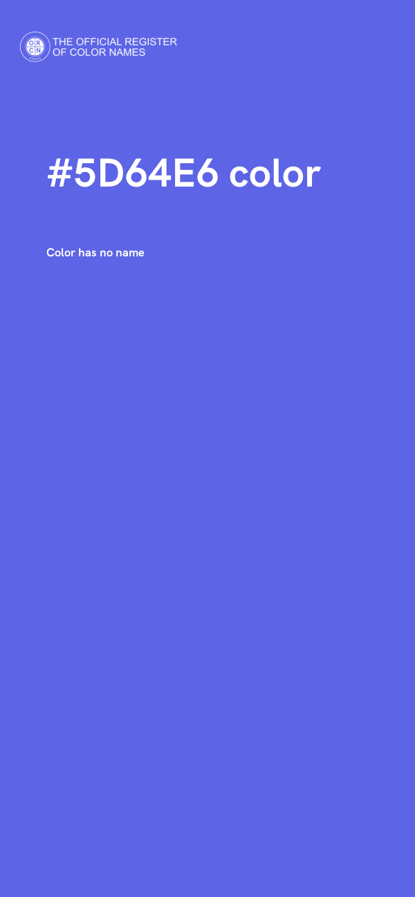 #5D64E6 color image