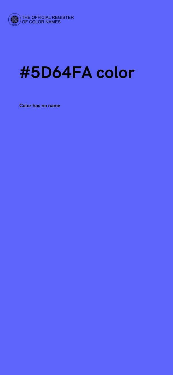 #5D64FA color image