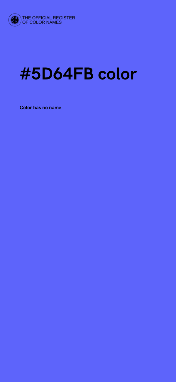 #5D64FB color image