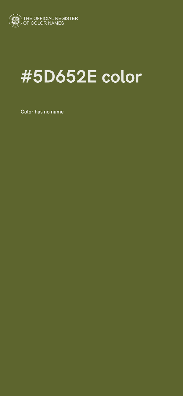 #5D652E color image