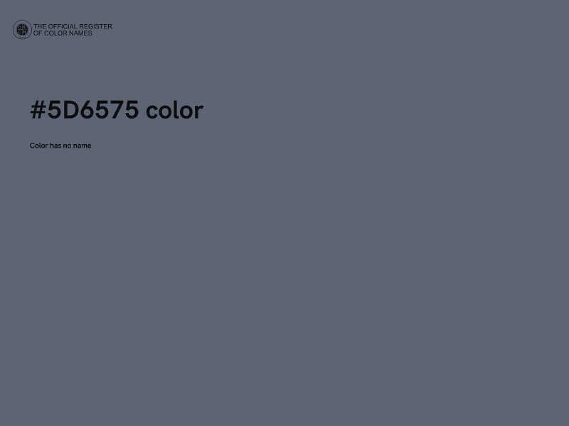 #5D6575 color image