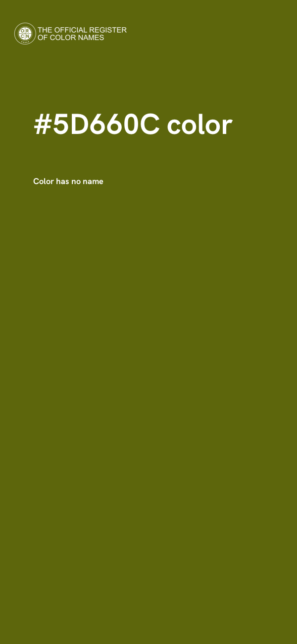 #5D660C color image