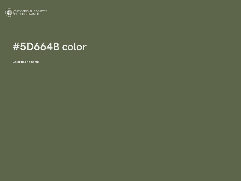 #5D664B color image