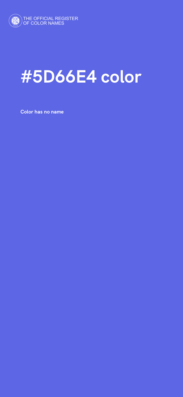 #5D66E4 color image