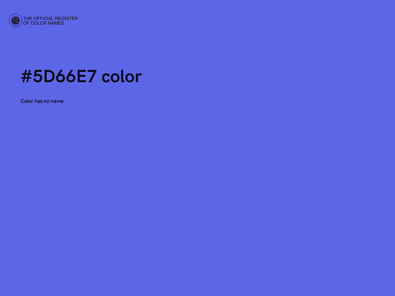 #5D66E7 color image