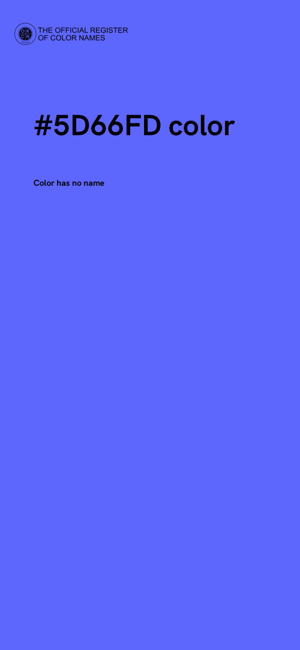 #5D66FD color image