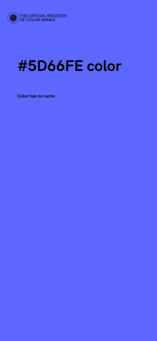 #5D66FE color image