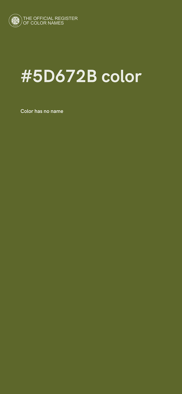 #5D672B color image