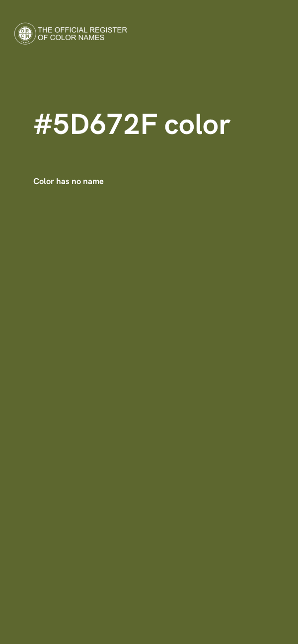 #5D672F color image