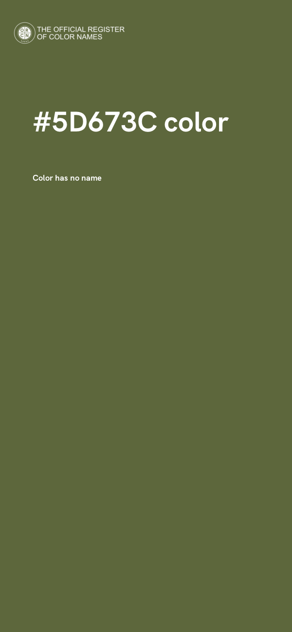 #5D673C color image