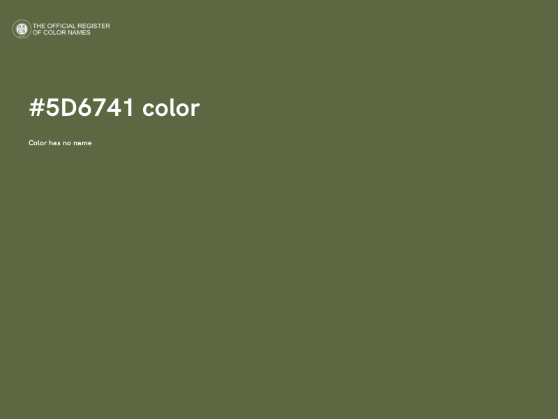 #5D6741 color image