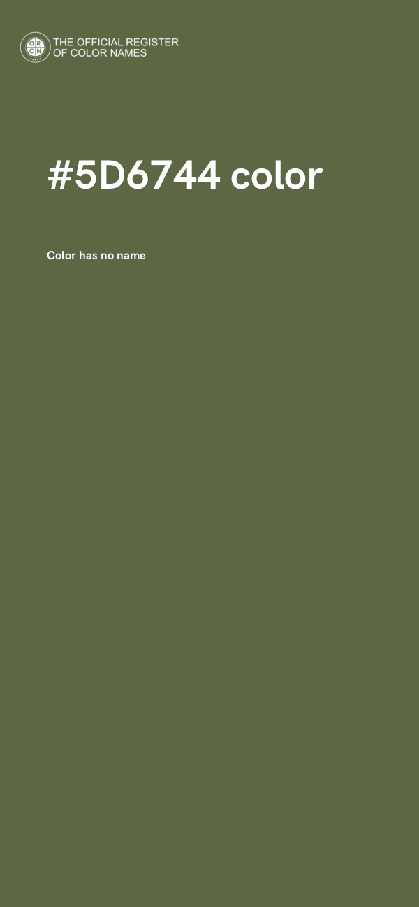 #5D6744 color image