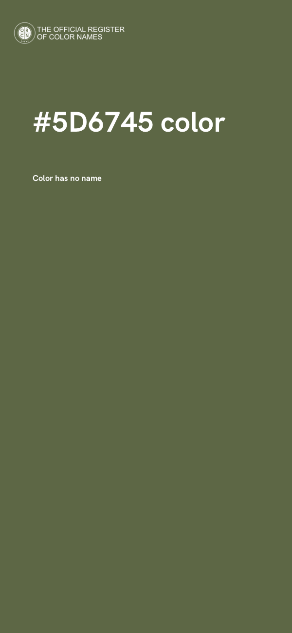 #5D6745 color image