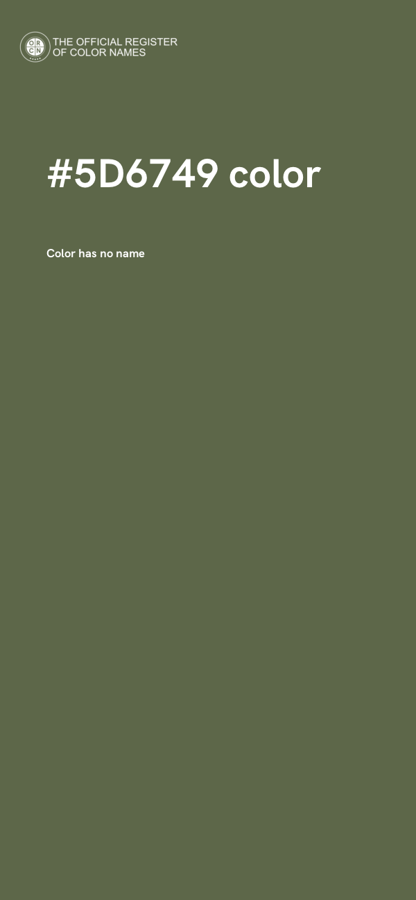 #5D6749 color image