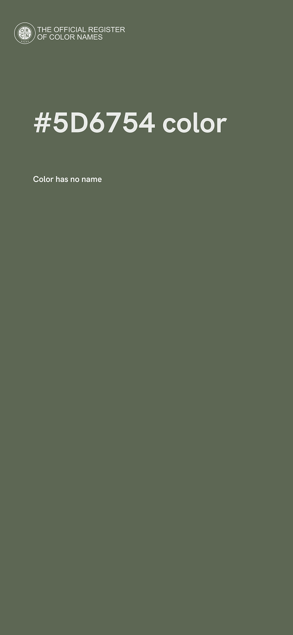 #5D6754 color image