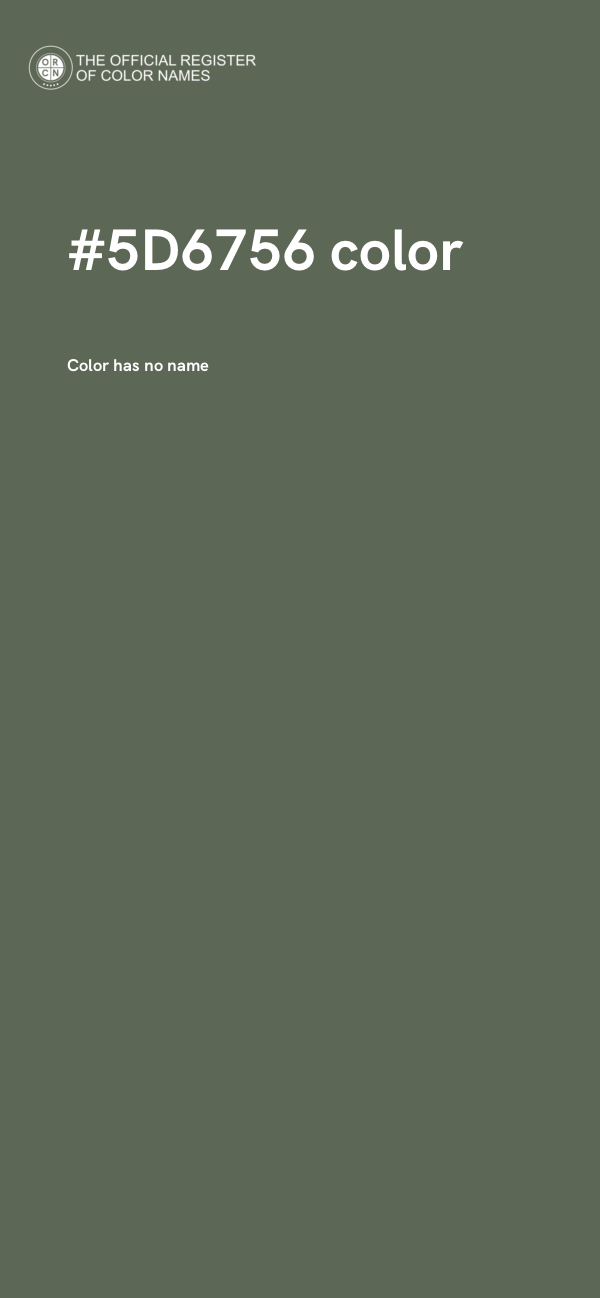 #5D6756 color image