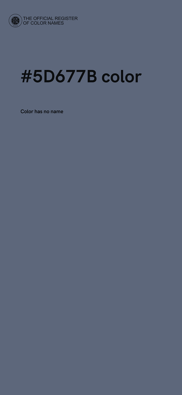 #5D677B color image