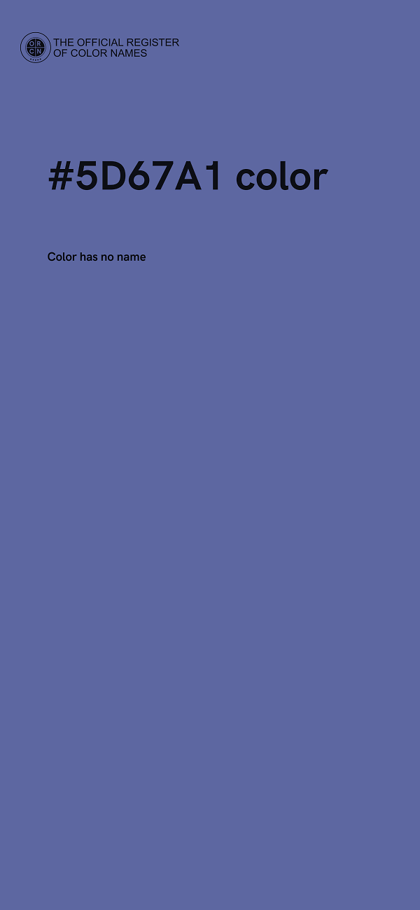 #5D67A1 color image