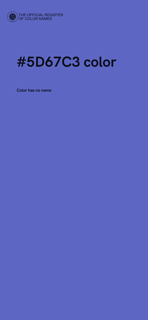 #5D67C3 color image