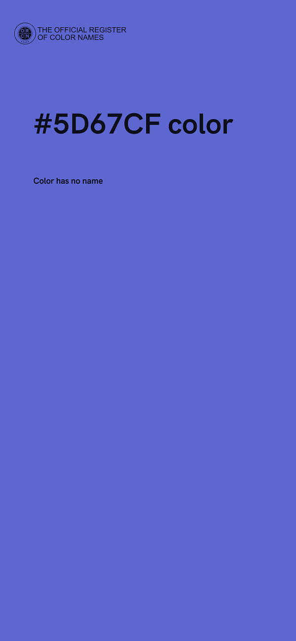 #5D67CF color image