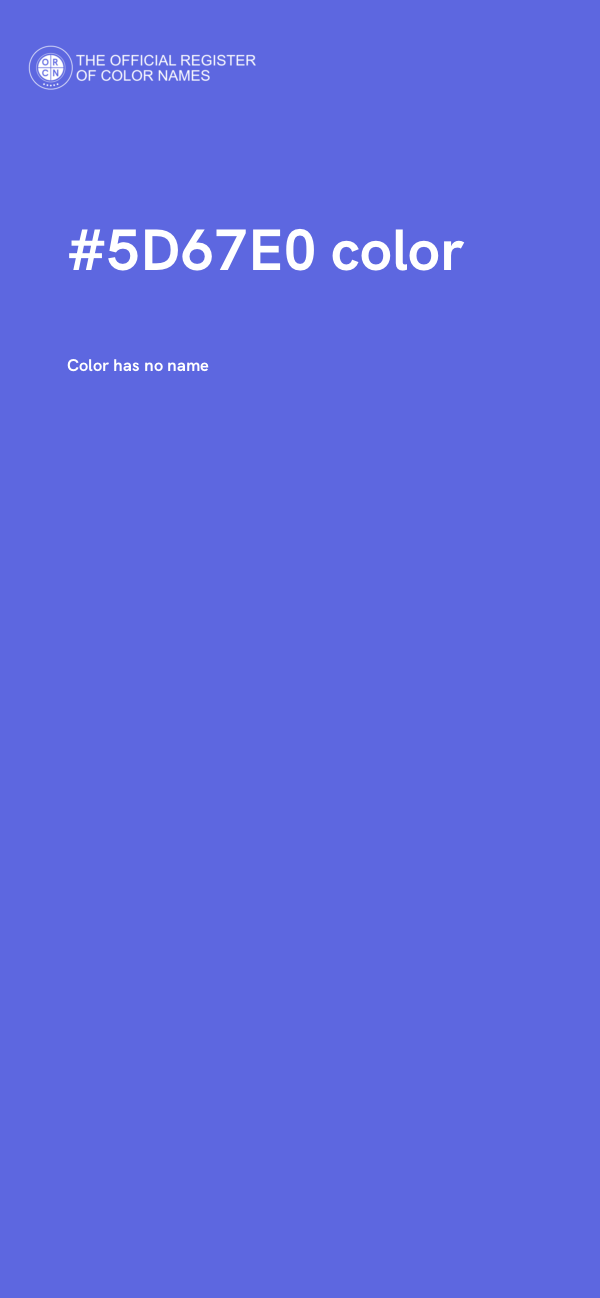#5D67E0 color image