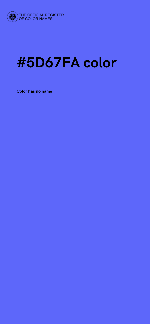 #5D67FA color image