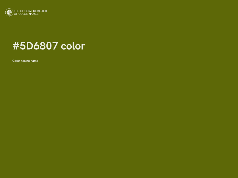 #5D6807 color image