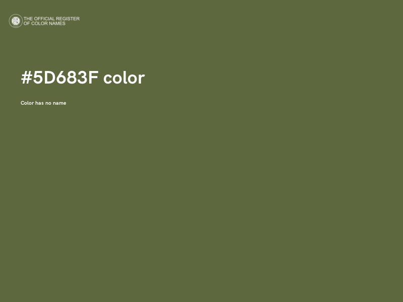 #5D683F color image