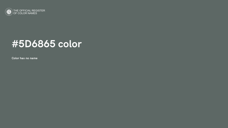 #5D6865 color image