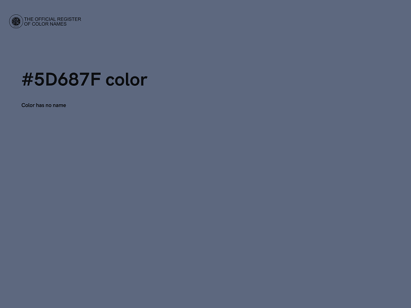 #5D687F color image