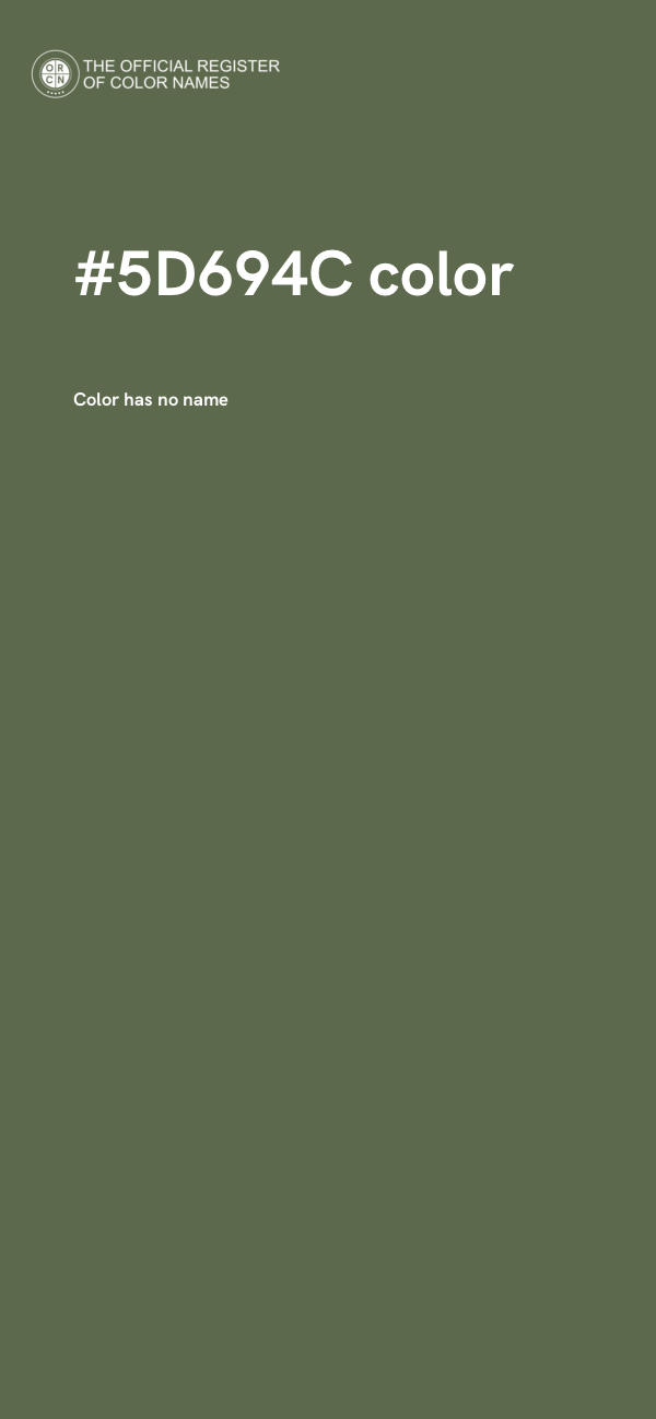 #5D694C color image