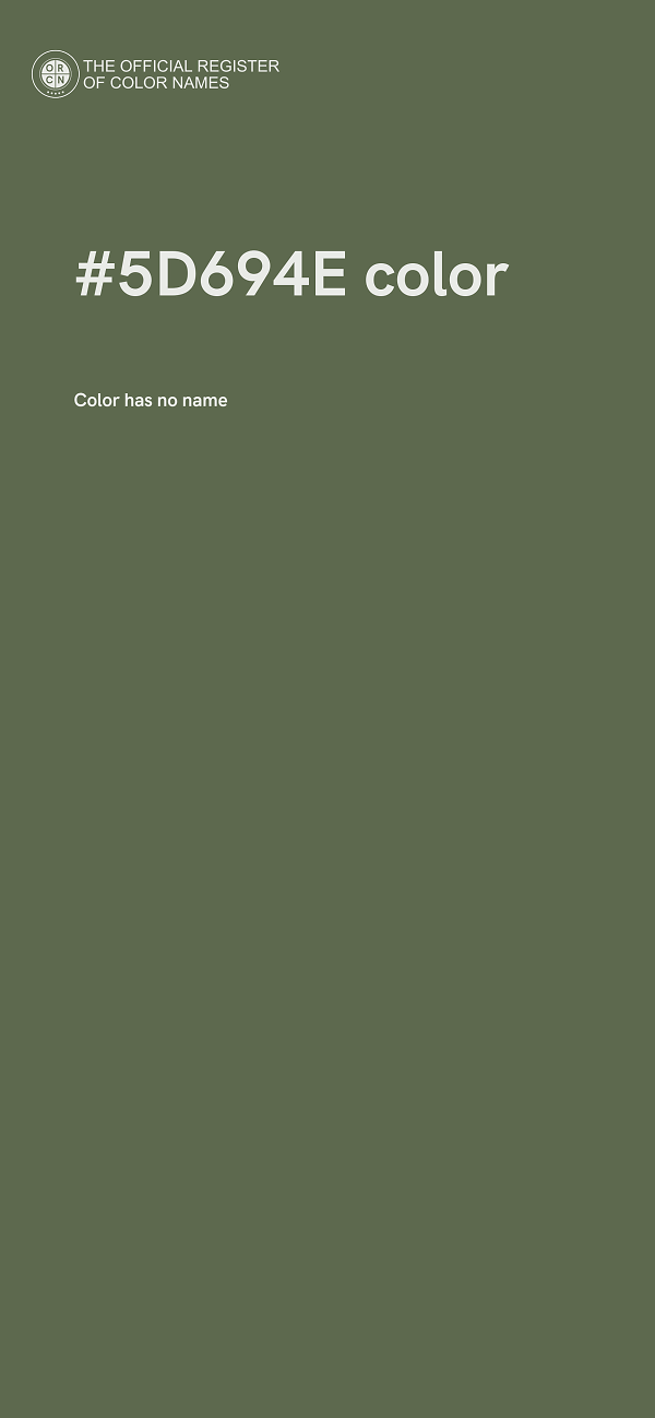 #5D694E color image