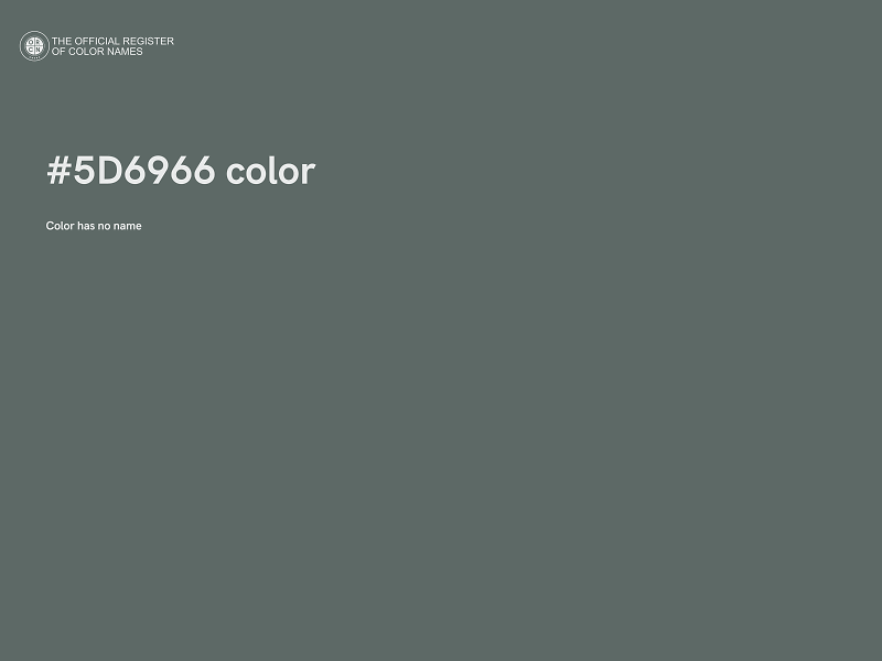 #5D6966 color image
