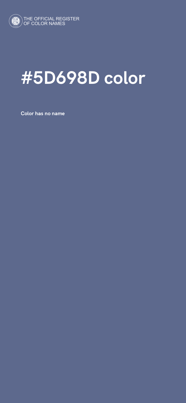 #5D698D color image