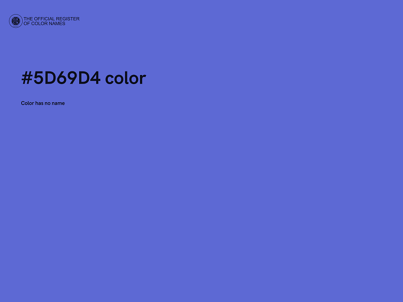 #5D69D4 color image