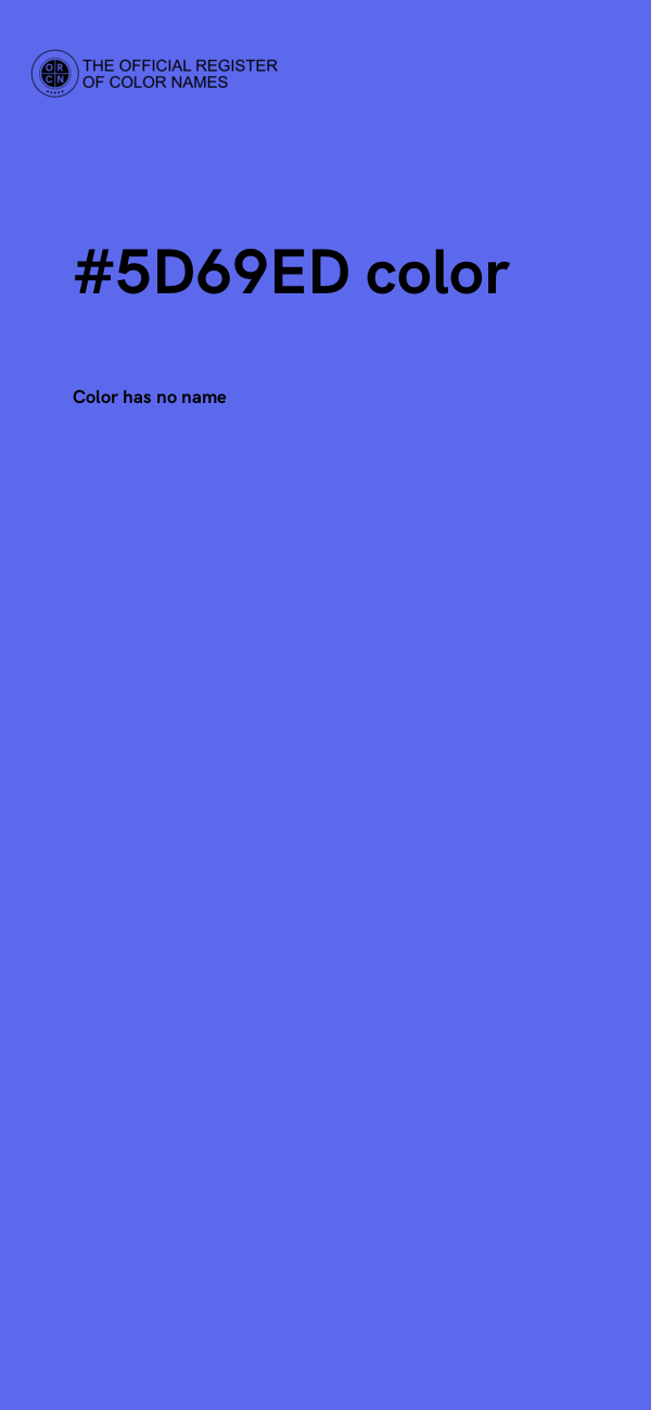 #5D69ED color image
