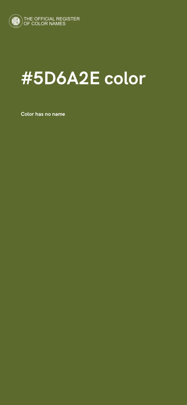 #5D6A2E color image
