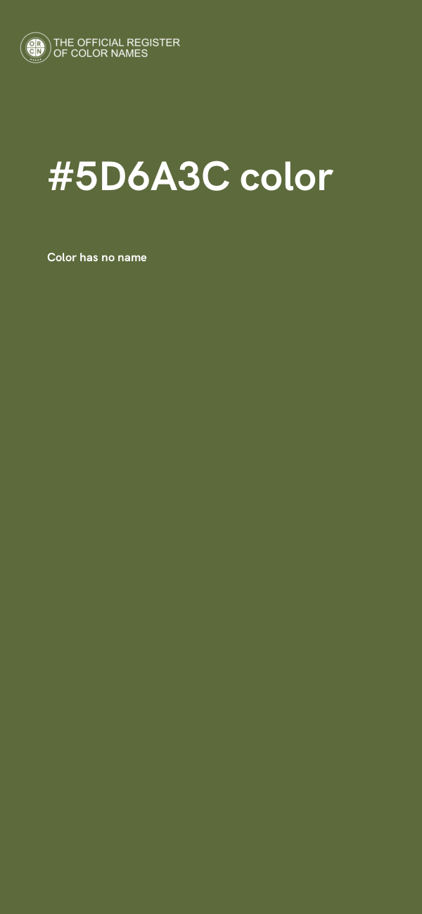 #5D6A3C color image