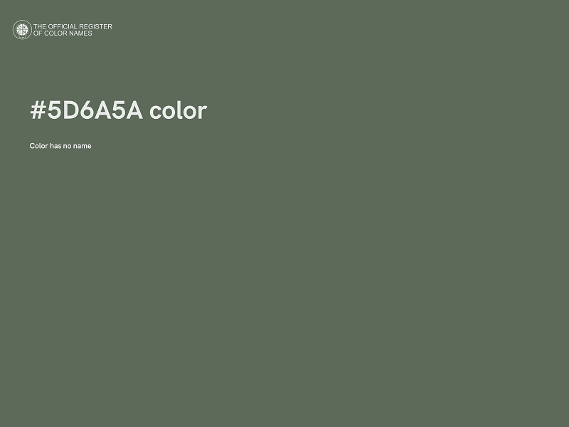 #5D6A5A color image