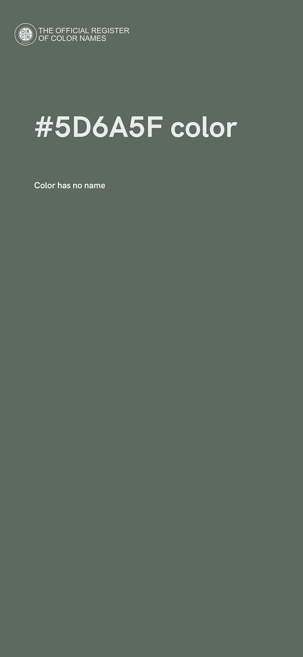 #5D6A5F color image