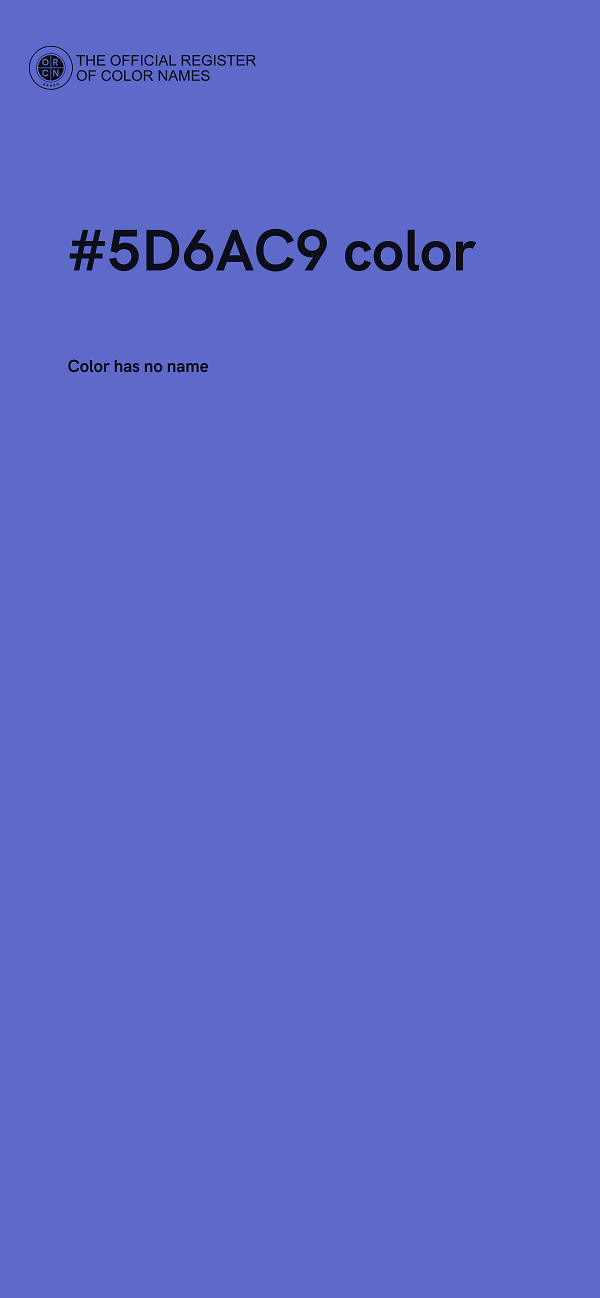 #5D6AC9 color image