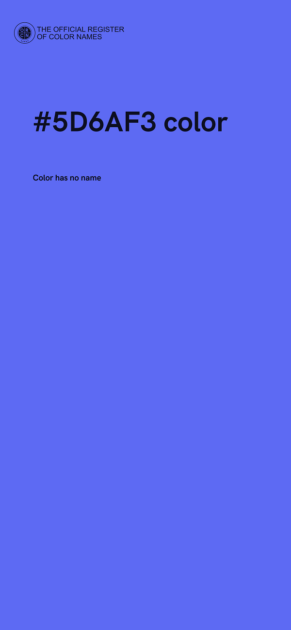 #5D6AF3 color image