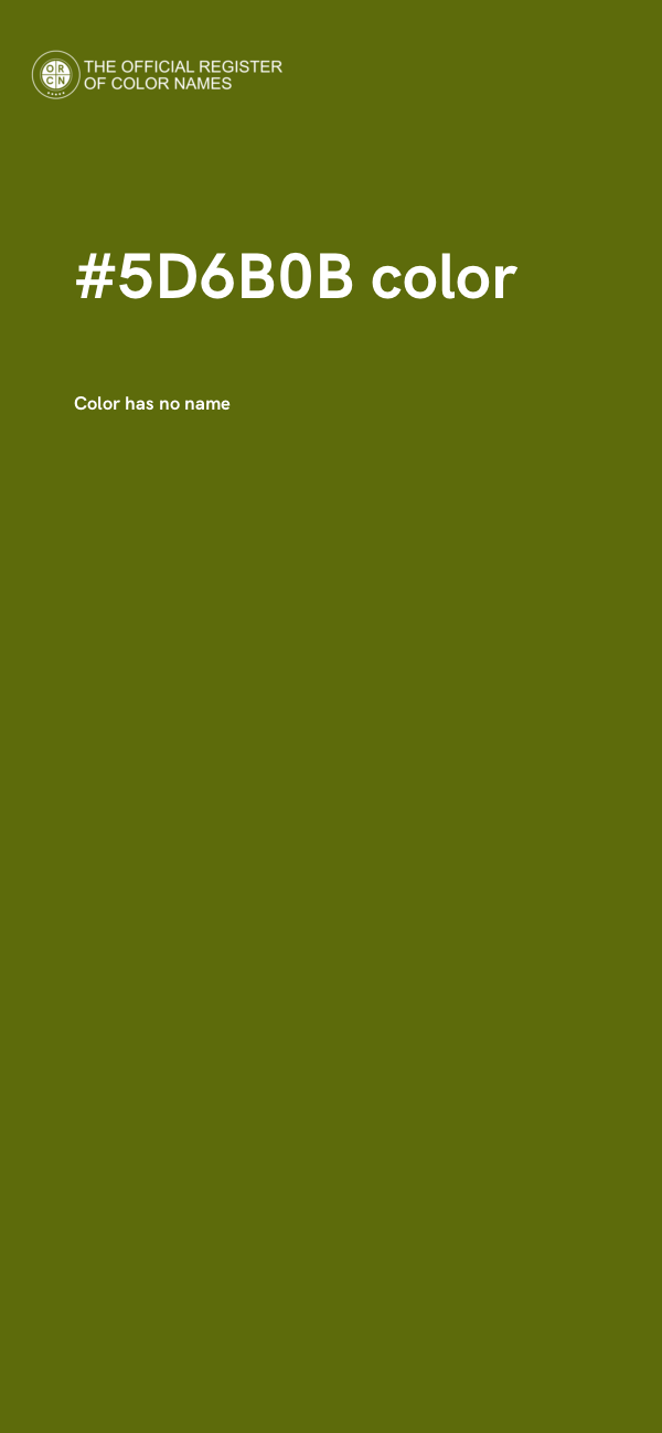 #5D6B0B color image