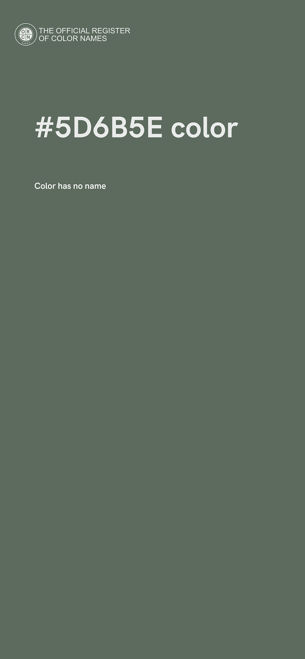 #5D6B5E color image