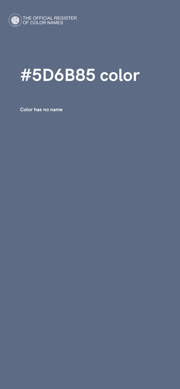 #5D6B85 color image