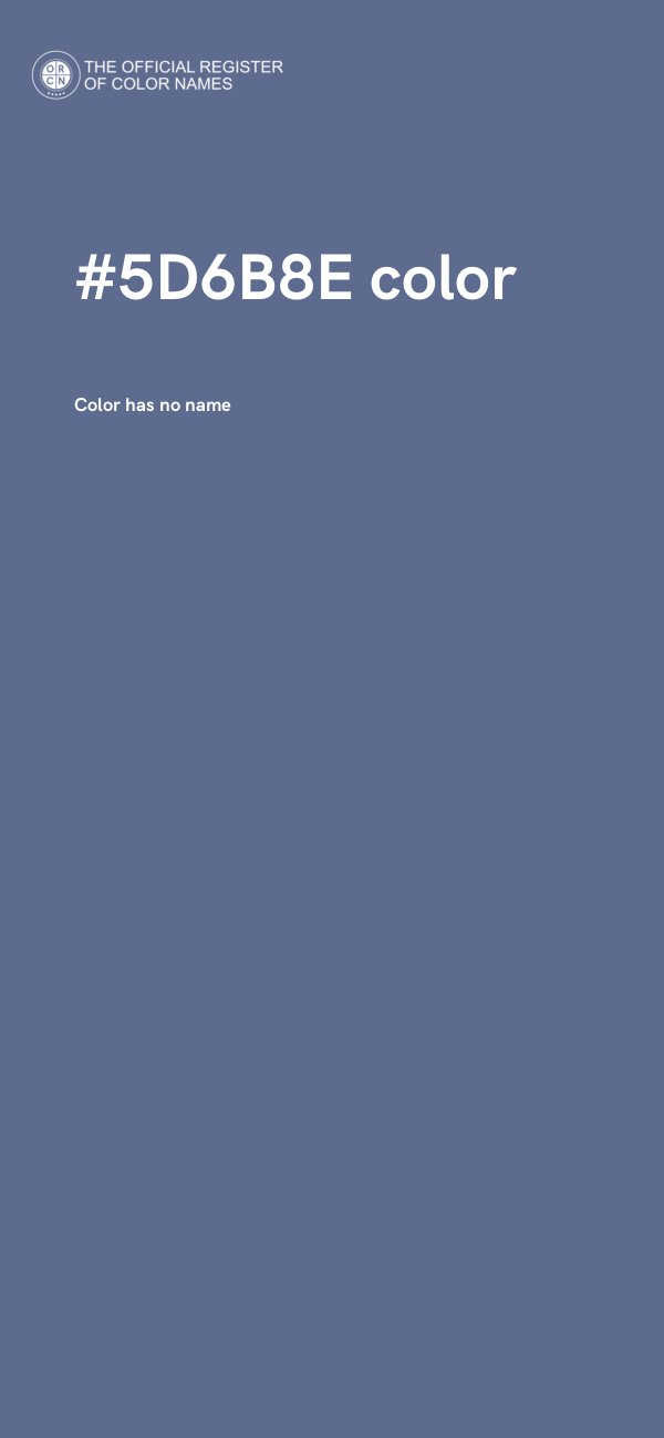 #5D6B8E color image